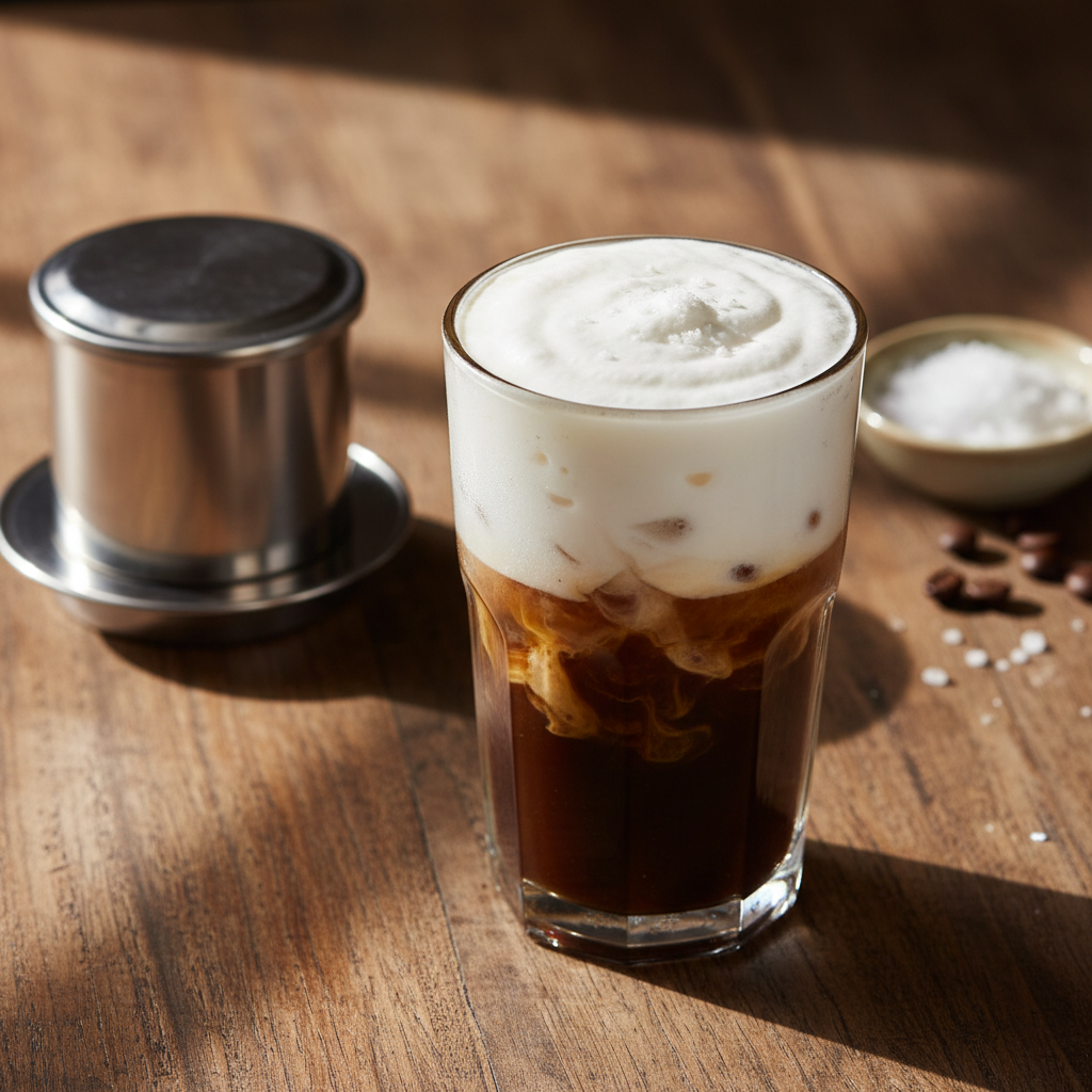 Recreating the Vietnamese Salt Coffee Trend: Perfect Salty Cream at Home